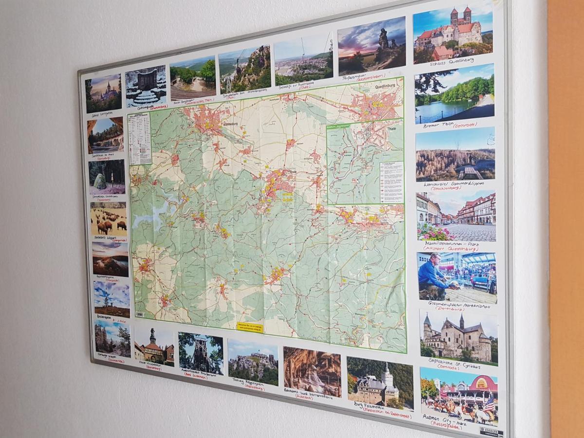 Ferienwohnung Burgenblick Thale Buitenkant foto